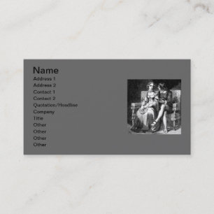 Vintage Kundenkarte Visitenkarte