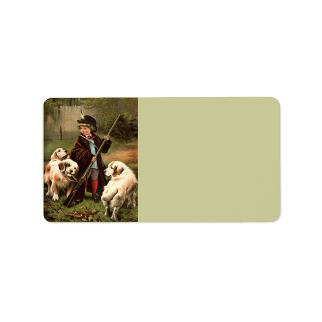 Vintage Kundenkartei Adressaufkleber (Vorne)