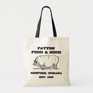 Vintage, kundenspezifische Burlap-Füttre- und Saat Tragetasche
