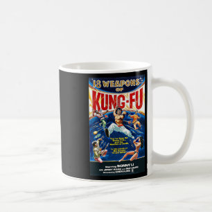 Vintage Kungfu Karate Bjj Martial-Arts-Film Retro Kaffeetasse