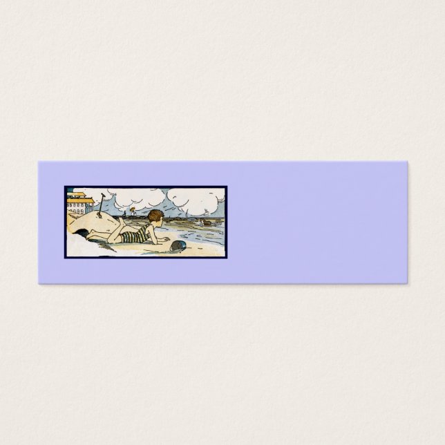 Vintage Kunst am Strand für Kinder (Vorderseite)