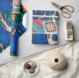 Vintage Kunst Deko & Art Nouveau Muster Verpackung Geschenkpapier