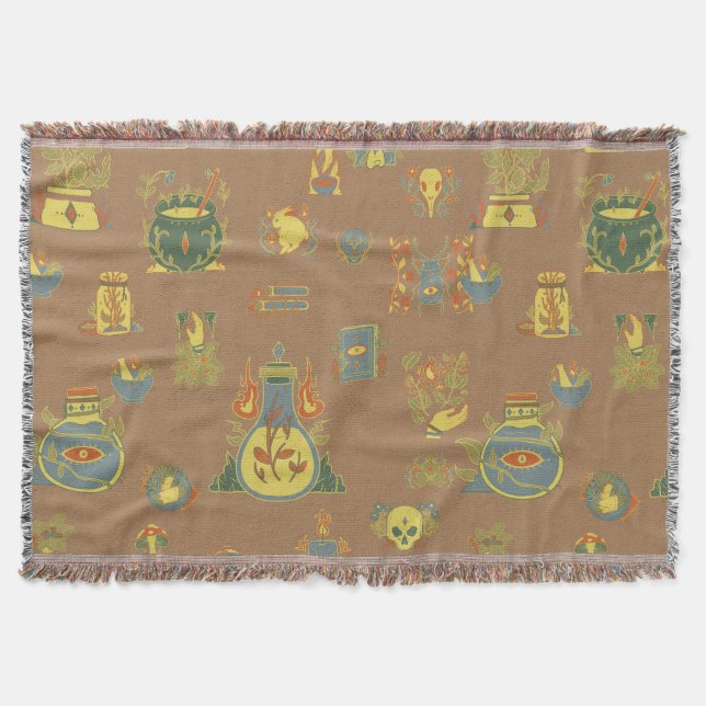 Vintage Kunst der Hexerei Decke (Vorderseite)