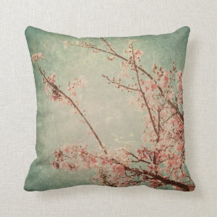 Vintage Kunst, die getragenen retro grünen Kissen