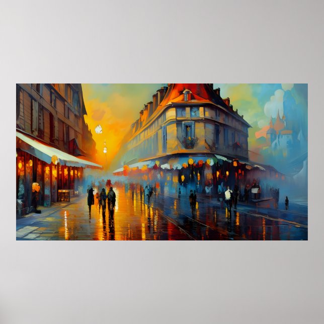 Vintage Kunst - Frankreich alt Poster (Vorne)