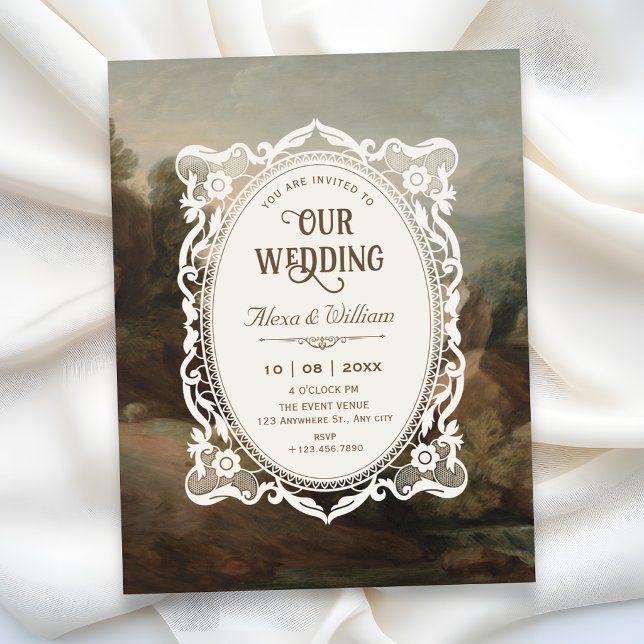 Vintage Kunst Hochzeit Einladung (Von Creator hochgeladen)