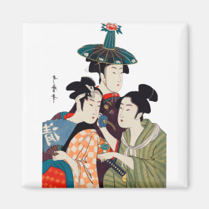 VINTAGE-KUNST JAPANISCH MAGNET