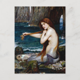 Vintage-Kunst John William Waterhouse Eine Meerjun Postkarte