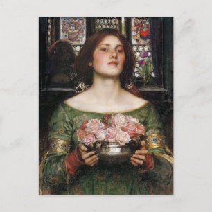 Vintage-Kunst John William Waterhouse Postkarte
