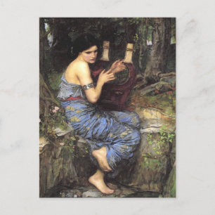 Vintage-Kunst John William Waterhouse The Charmer Postkarte