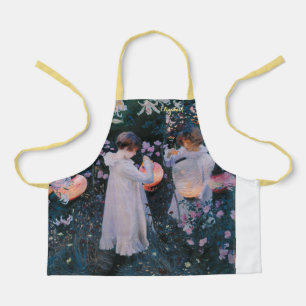 Vintage-Kunst-Laternen Mädchen Jungen Kinder Künst Schürze