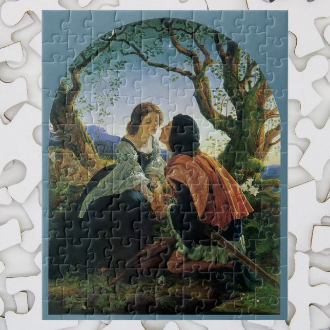 Vintage Kunst, Liebhaber der Abenddämmerung, Sir J Puzzle (Von Creator hochgeladen)