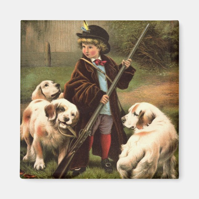 Vintage Kunst Magnet (Vorne)