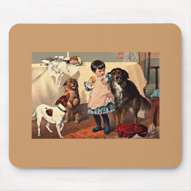 Vintage Kunst Mousepad (Vorne)