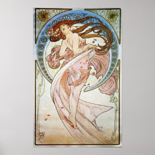 Vintage Kunst Nouveau illustriertes mit Poster