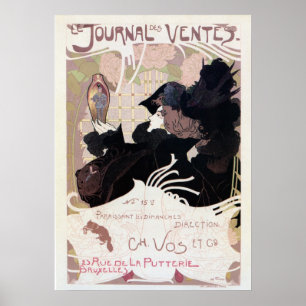 Vintage Kunst nouveau Poster