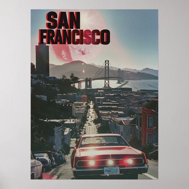 Vintage Kunst San Francisco Poster (Vorne)