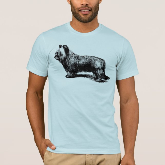 Vintage Kunst Skye Terriers T-Shirt (Vorderseite)