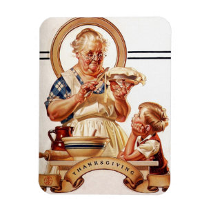 Vintage-Kunst-Thanksgiving-Geschenkmagnete Magnet