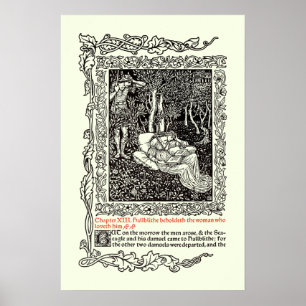 Vintage Kunst von Walter Crane für Kelmscott Press Poster