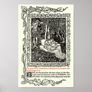 Vintage Kunst von Walter Crane für Kelmscott Press Poster