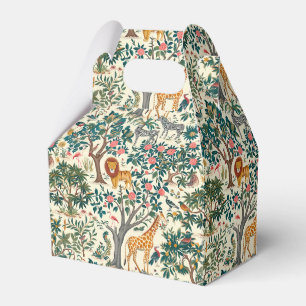 Vintage Kunst, Zebras-Giraffen, Flamingo, Vögel, l Geschenkschachtel