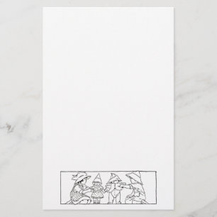 Vintage Kunstgeschichte für Kinder und Spielzeug Briefpapier