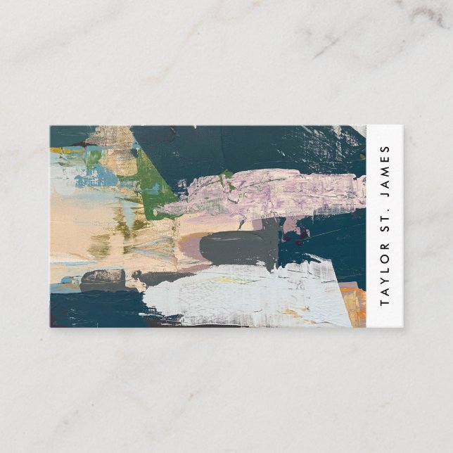 Vintage Kunsthandwerkskarte Visitenkarte (Vorderseite)