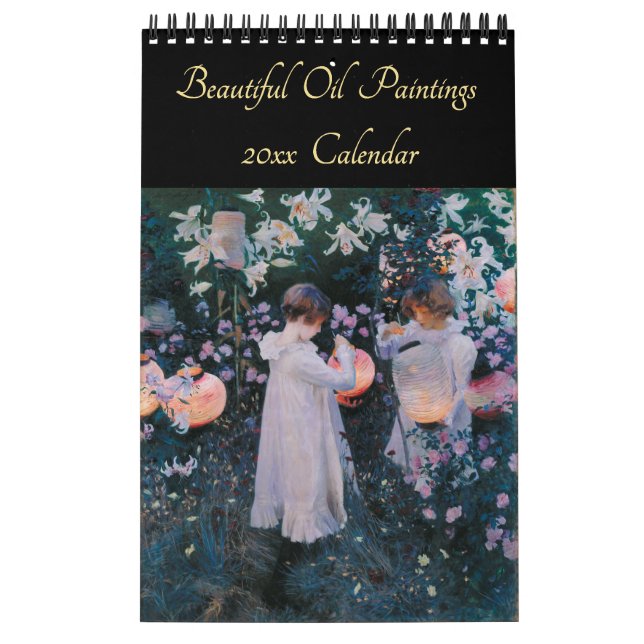 Vintage Kunstkunst Schöne Ölgemälde 2026 Mauer Kalender (Titelbild)
