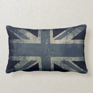 Vintage künstlerische Grunge Großbritannien-Flagge Lendenkissen