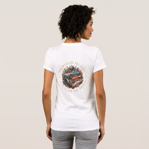 Vintage künstlerische Illustration des BMW Car Mot T-Shirt