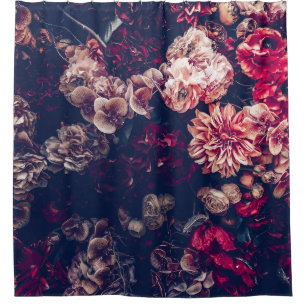 Vintage künstliche Blume: Hintergrund Duschvorhang