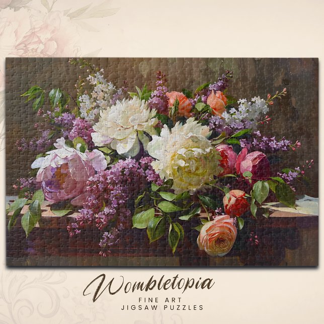 Vintage Kunstpest und Lilac Floral Bouquet Puzzle (Von Creator hochgeladen)
