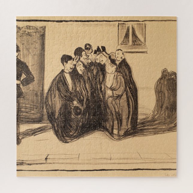 Vintage-Kunstskizze-Puzzle Puzzle (Vertikal)
