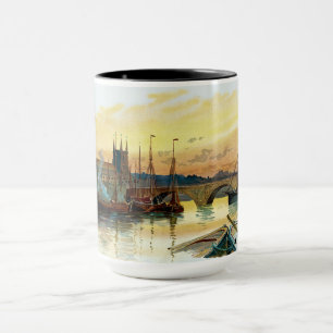 Vintage-Kunstwerk der London Bridge Tasse