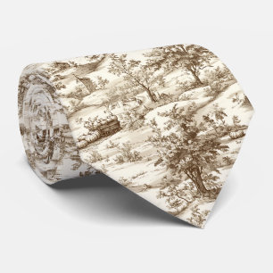 Vintage-Kürbis-Ernte-Land-Toile (3) Krawatte