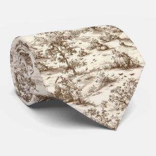Vintage-Kürbis-Ernte-Land-Toile (5) Krawatte