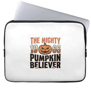 Vintage-Kürbis-Glaubens-Halloween-Shirt-Design_1 Laptopschutzhülle