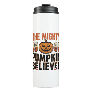 Vintage-Kürbis-Glaubens-Halloween-Shirt-Design_1 Thermosbecher