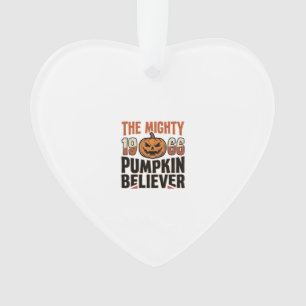Vintage-Kürbis-Gläubiger-Halloween-Shirt-Design_1 Ornament