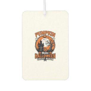 Vintage-Kürbis-Halloween-Großartig-Wieder-Shirt-De Autolufterfrischer