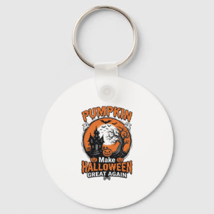 Vintage-Kürbis-Halloween-Großartig-Wieder-Shirt-De Schlüsselanhänger