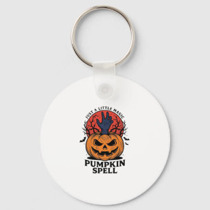 Vintage-Kürbis-Zauber-Halloween-Hexen-Hand-Kunst_1 Schlüsselanhänger