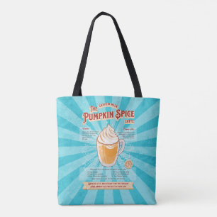 Vintage-Kürbisgewürz-Latte - Rezeptposter