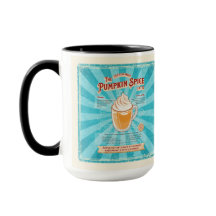 Vintage-Kürbisgewürz-Latte - Rezeptposter