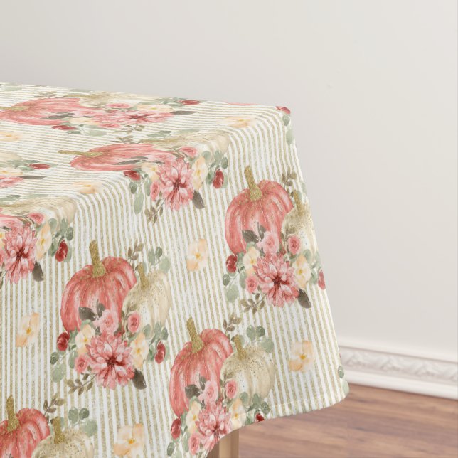 Vintage Kürbiskuhlduschdekor Tischdecke (Beispiel)