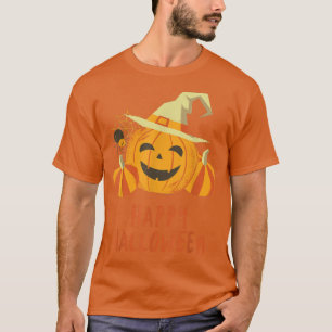 Vintage Kürbislaterne Beängstigend Pumpkin Face Ha T-Shirt
