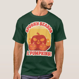 Vintage Kürbislaternen Spooky Jahreszeit Lil Pumpk T-Shirt