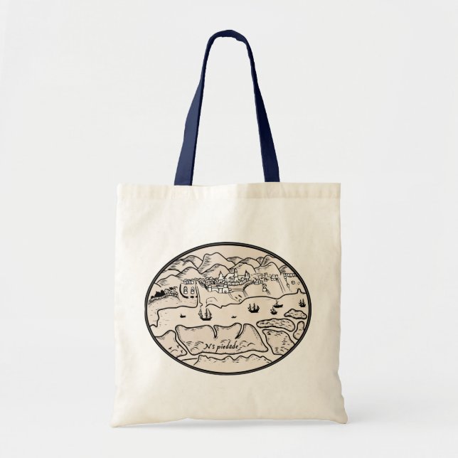 Vintage-Küsten-Erbe-Tasche Tragetasche (Vorne)
