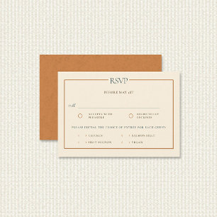 Vintage Küsten-Sonnenuntergang Orange Teal Hochzei RSVP Karte